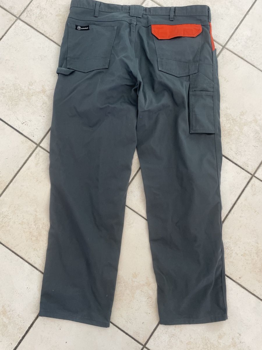 Pantaloni: Neue Robuste Arbeitshose Workwear Gr.56 Grau/Orange – Nuovo (secondo la descrizione) da Obergerlafingen venduto da cabo4 1