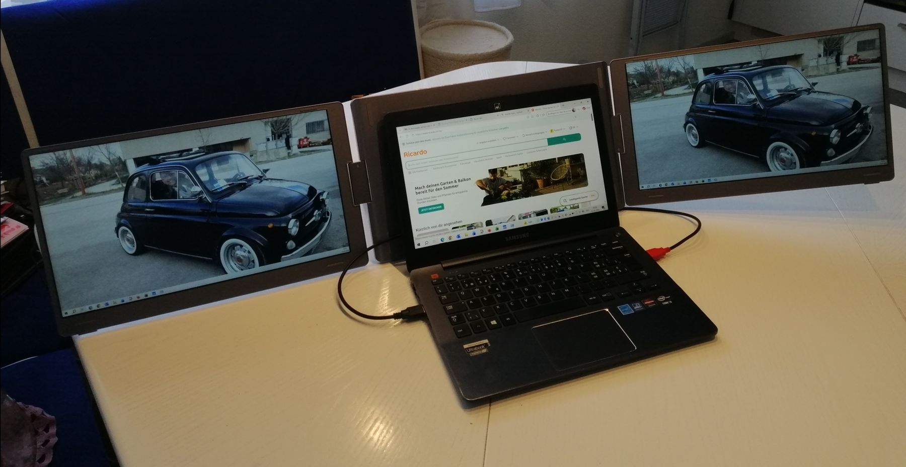 Monitor: Dual Monitore erweiterte tragbare Monitore 15.6 inch – Nuovo e nell'imballaggio originale da Zürich venduto da funtec03 5