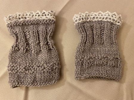 Pulswärmer Handgestrickt NEU Kind 4-8 J Handarbeit Amedisli