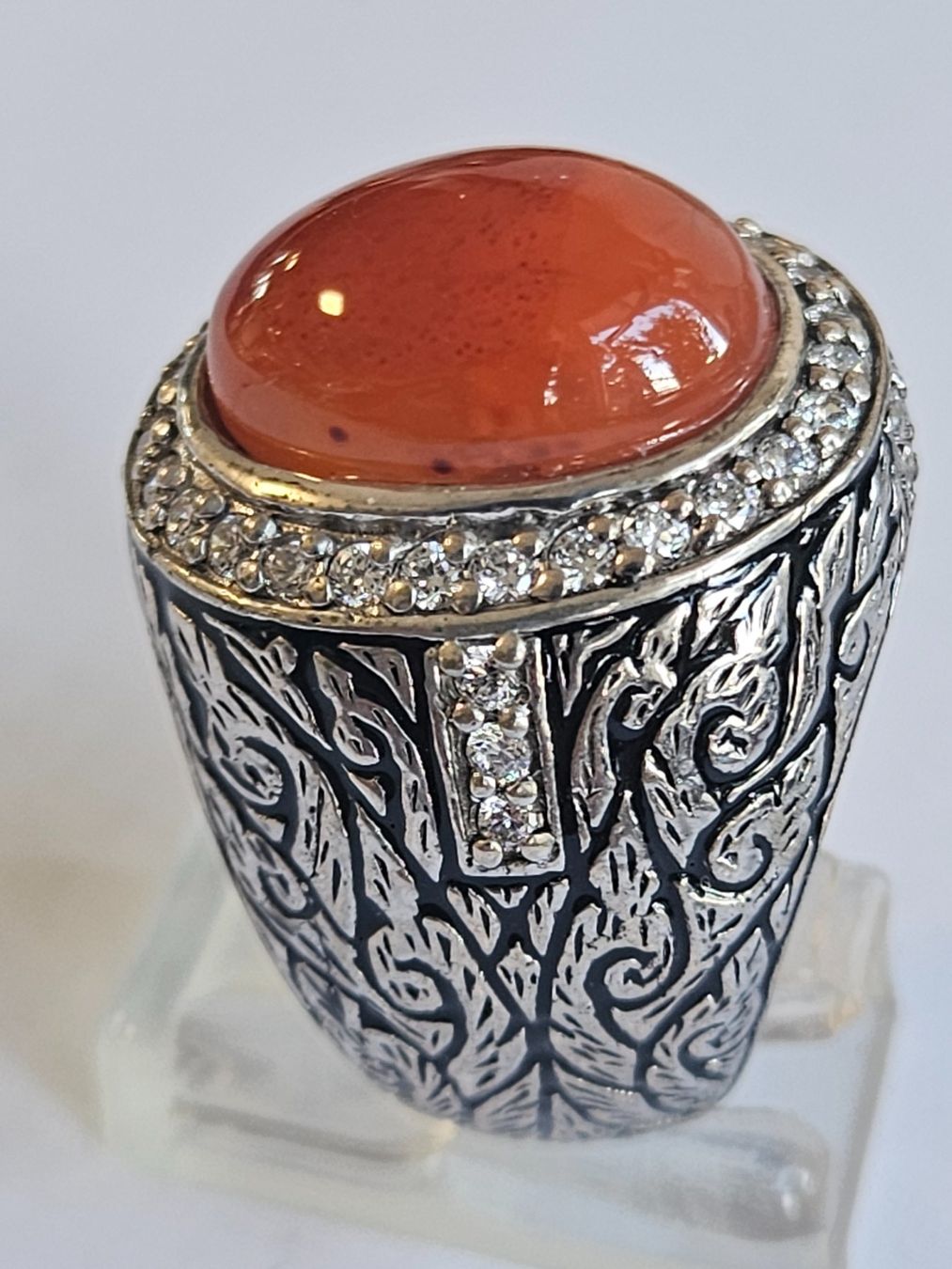 Anelli: Carneol cabochon Fingerring – Nuovo (secondo la descrizione) da Zürich venduto da Benedikt21 2
