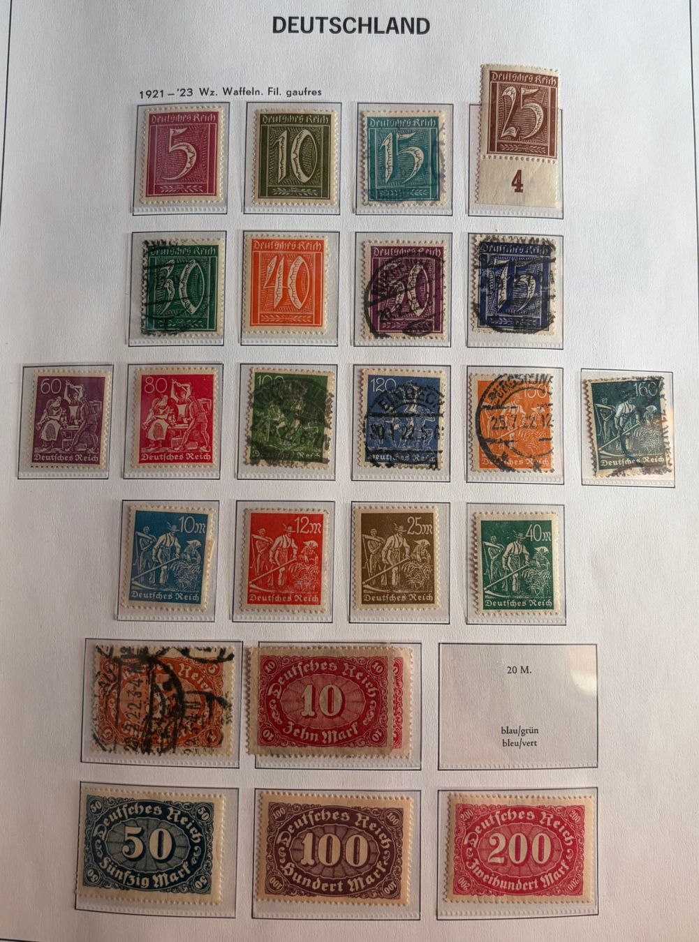 Alle Briefmarken: Briefmarken Deutsches Reich – Gebraucht aus Dotzigen von ser_8hp9
