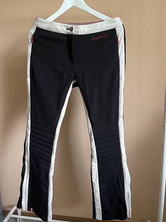 Almgwand Skihose Damen Gr. 36 schwarz/weiss/rot