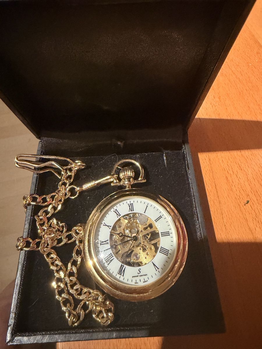 Orologi: Taschenuhr Pascal Szerman Skelett Goldfarben mit Kette – Nuovo (secondo la descrizione) da Bergdietikon venduto da mimxmy 2