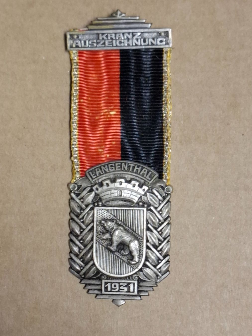 Medaillen: Langenthal 1931 (D457) – Gebraucht aus Schwanden GL von Suvorov 2