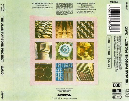 CD: Alan Parsons Project - Gaudi CD 1987 – Usato da Muhen venduto da Ricky_looser 1