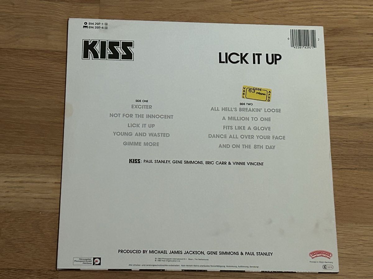 Dischi in vinile: Kiss. 1983. Lick It Up – Usato da Faulensee venduto da Mizuno06 1