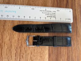 schwarzes Rolex Aligator Uhrenband mit Rolex Stiftschliesse!