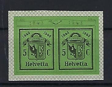 Tutti i francobolli: 1943 Genf Block Ausschnitt postfrisch  14813 – Usato da Lunden venduto da Animus999