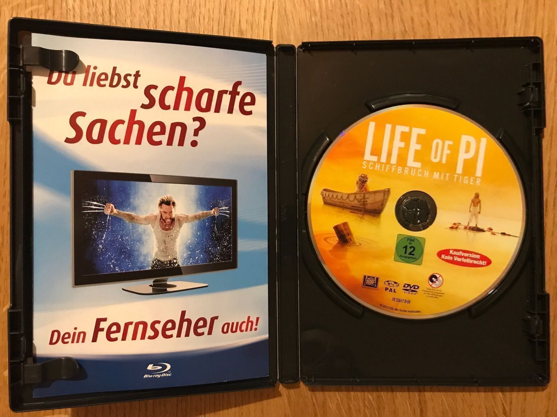 Tutti i DVDs: Life of PI – Usato da Oberwil BL venduto da tomoag 2