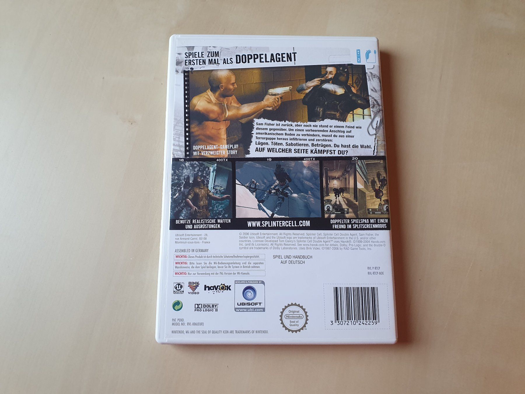 Nintendo Giochi: Splinter Cell Double Agent – Usato da Stansstad venduto da collectorsshop 1