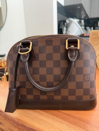 Louis Vuitton Tasche Alma BB Damier Ebene braun neuwertig