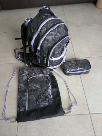 Satch Set bestehend aus Schulrucksack, Turnsack & Etui