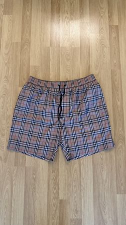 Burberry Badeshorts Karo beige