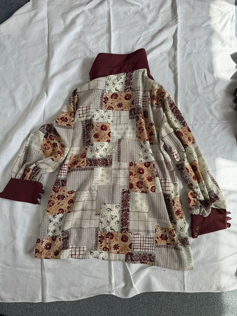 Camicette: Schicke patchworkBluse mit Blumenmuster und Knöpfen Gr. 38 – Usato da lommis venduto da inf_thv8 7