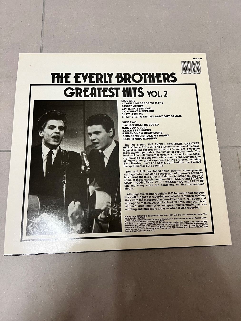 Dischi in vinile: Schallplatte / The Everly Brothers / Greatest Hits Vol. 2 – Usato da Freidorf TG venduto da sarotiko 1
