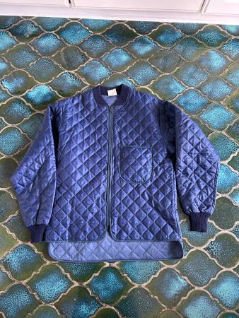 Blaue Steppjacke - Arbeitsjacke Grösse L