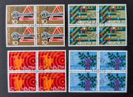 Sonderpostmarken I/ ET (1972) Viererblöcke