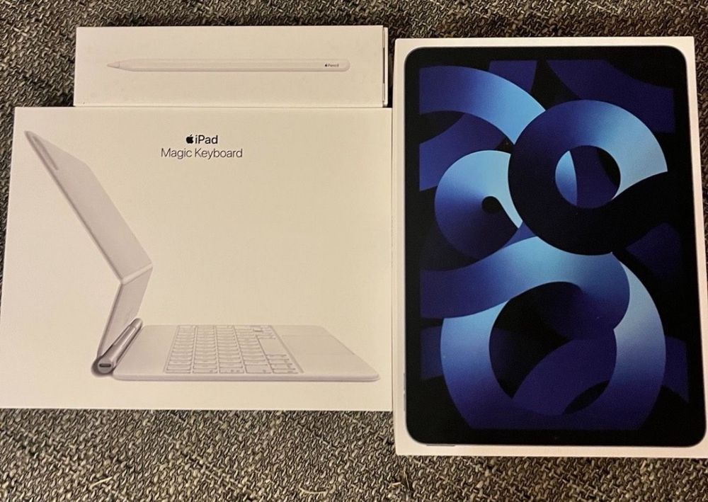 Apple iPad Air 5 2022 WiFi 5G 256 GB + Pencil + Tastatur Kaufen auf