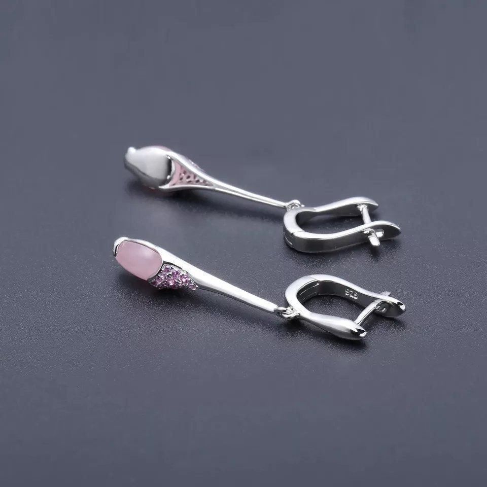 Ohrringe & -stecker: Ohrringe aus 925 Silber - Rosa Chalcedon – Neu und originalverpackt aus Biel/Bienne von Schmuck_Sale 4
