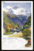 Lauterbrunnen, Lauterbrunnenthal mit Zug