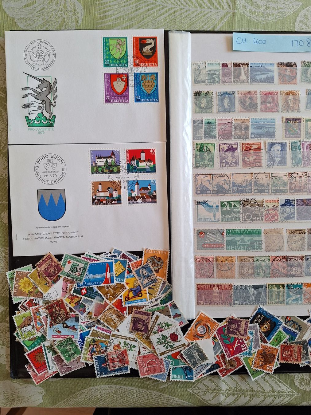 Tutti i francobolli: CH: 400 VERSCHIEDENE GESTEMPELTE (M08) – Usato da Genolier venduto da Antoine30 1