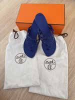 Hermès Sandalen Island Violet Iris, Gr. 37 NEU
