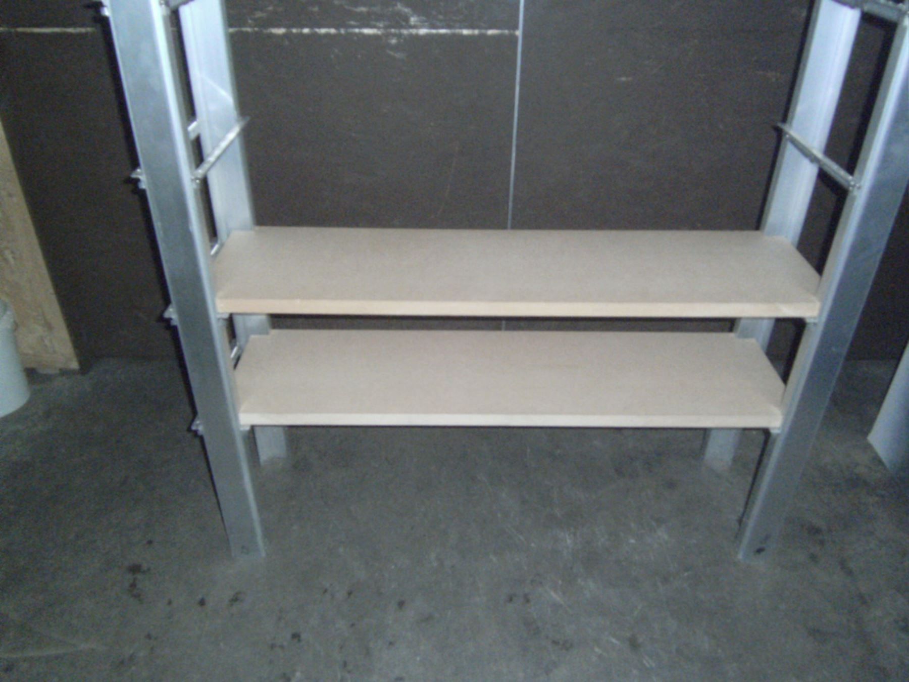 Regale: MASSIVES Doppelgestell, L=2460 mm – Gebraucht aus Ulisbach von MSH01 1