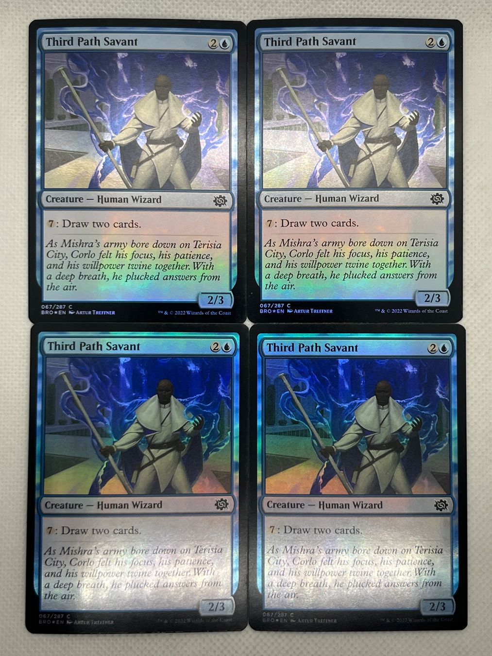 Magic The Gathering Carte collezionabili: 4x Third Path Savant Foil Karten Magic The Gathering – Usato da Hinterkappelen venduto da Kim1992