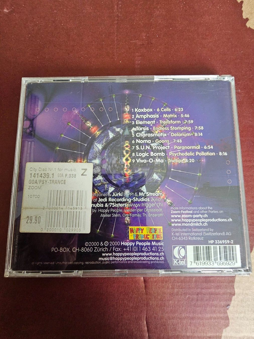 CDs: CD - Zoom (Psychedelic Trance Compilation) (SCHWEIZ, 2000) – Gebraucht aus Biberist von Foolio0 1