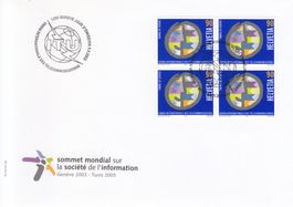 SBK D Xl 18 im 4er-Block FDC
