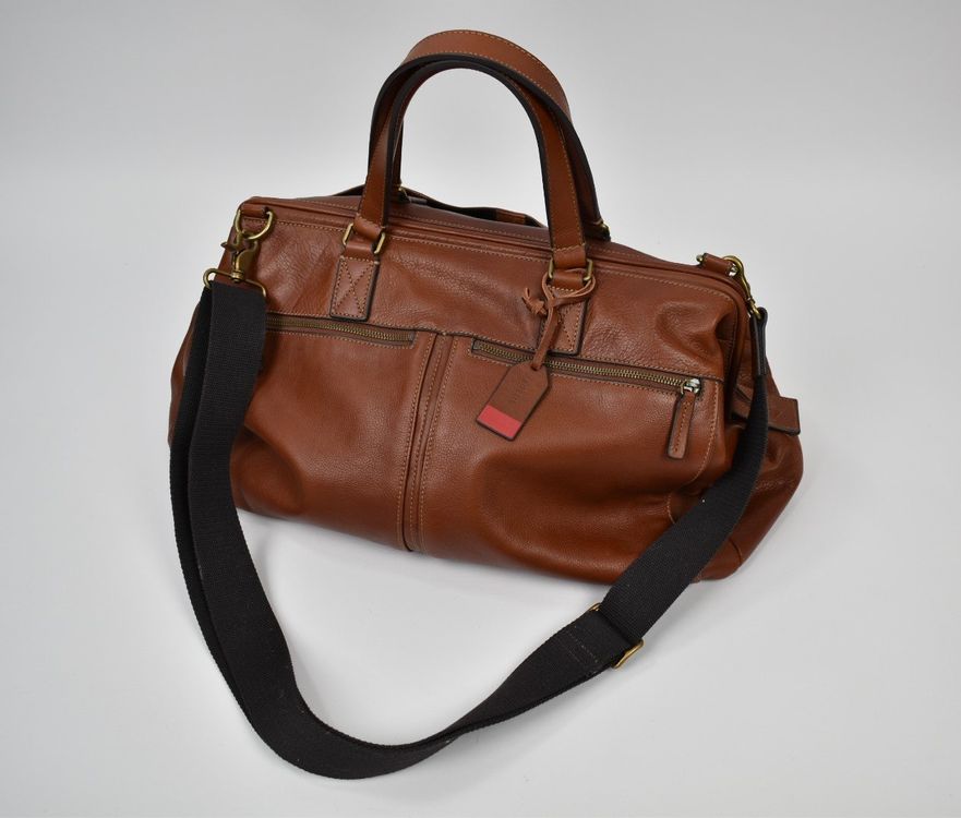 Sac De Voyage Fossil Weekender – Noir, Modèle Dillon, Neuf