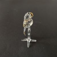 NEU: Glas Figur Papagei 10cm