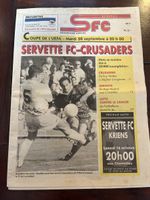 Servette FC Vintage Matchprogramm 1993/94 Crusaders FC