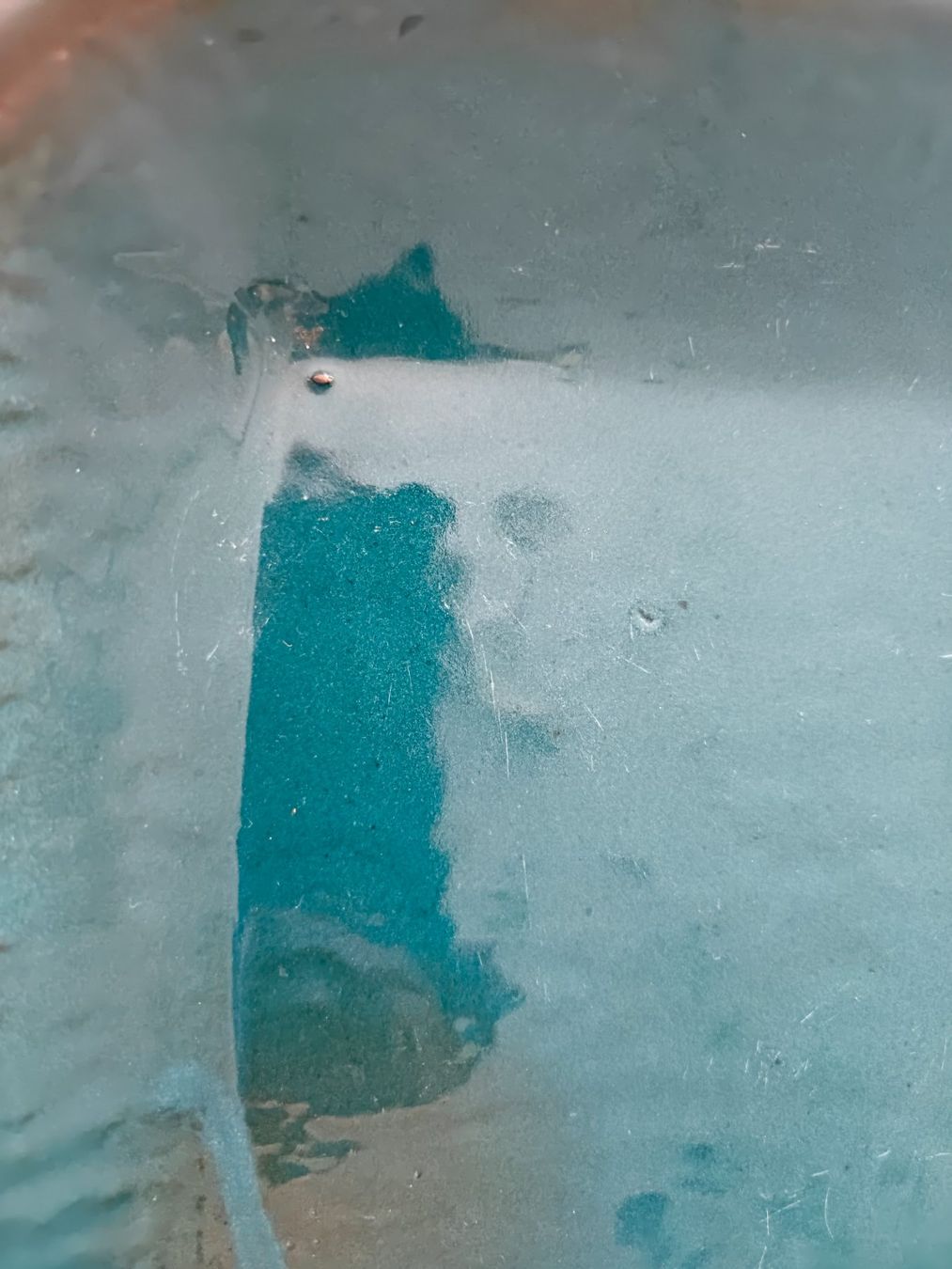Servierplatten: Large Pottery Ceramic Teal Glazed Serving Platter Artisan – Gebraucht aus Geneve von readycat 1