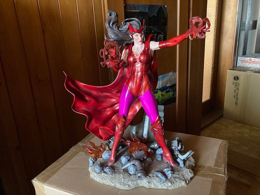 Marvel Statuette: Alpha3 Scarlet Witch Custom Statue 1/4 Marvel Sideshow – Usato da Tafers venduto da tobib_23