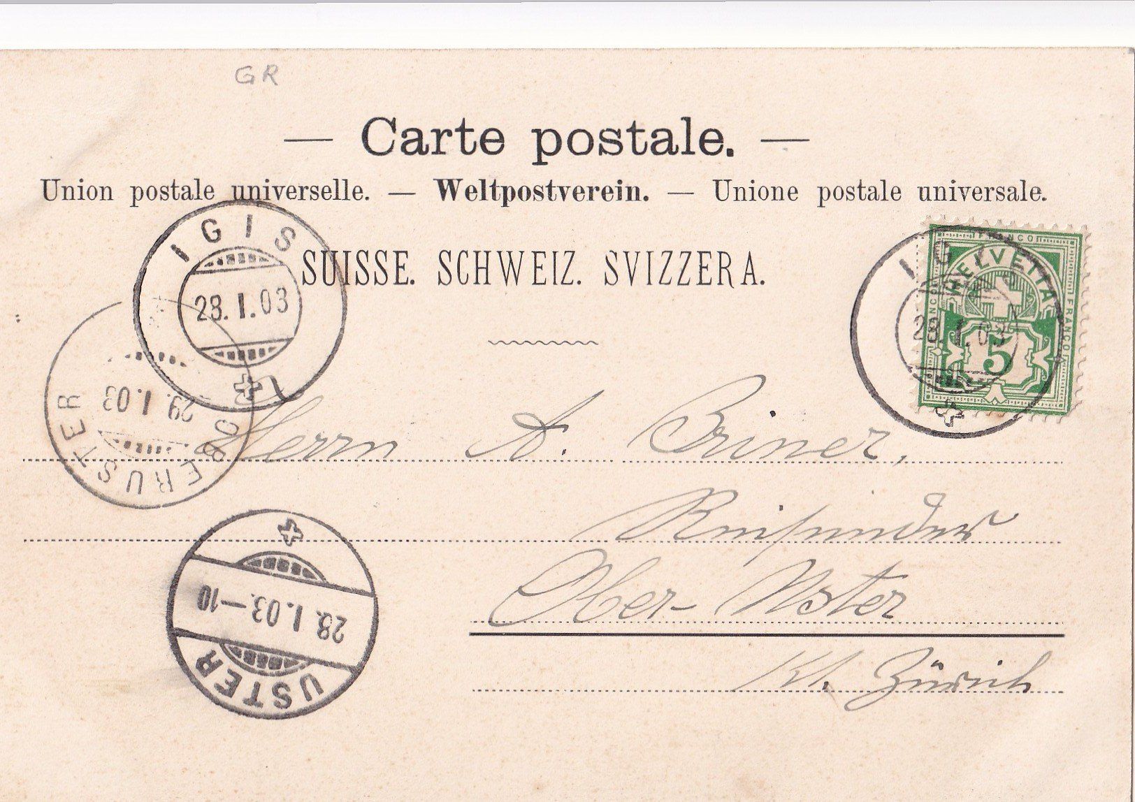 Cartoline postali: Igis- Landquart Fabriken – Usato da Olten venduto da clotaldi 1