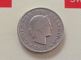 5 Rappen 1930 ss+, nur 3,0 Mio!