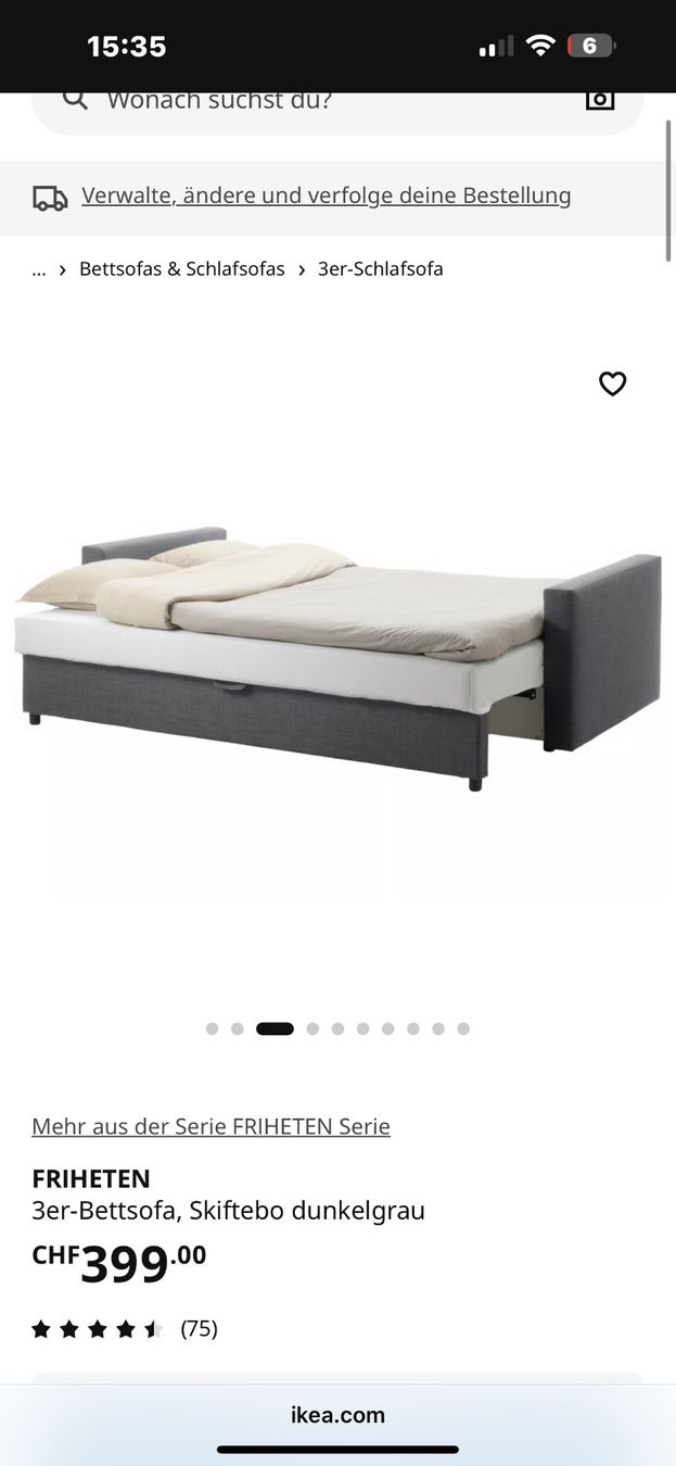 Divani: 3-er Bettsofa – Usato da Zürich venduto da joal2 1