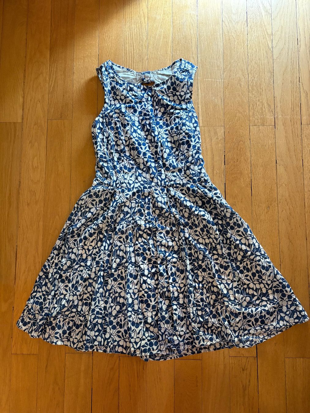 Kleider: Sommerkleid Blau Weiss Baumwolle 38 – Gebraucht aus Zürich von BeLene
