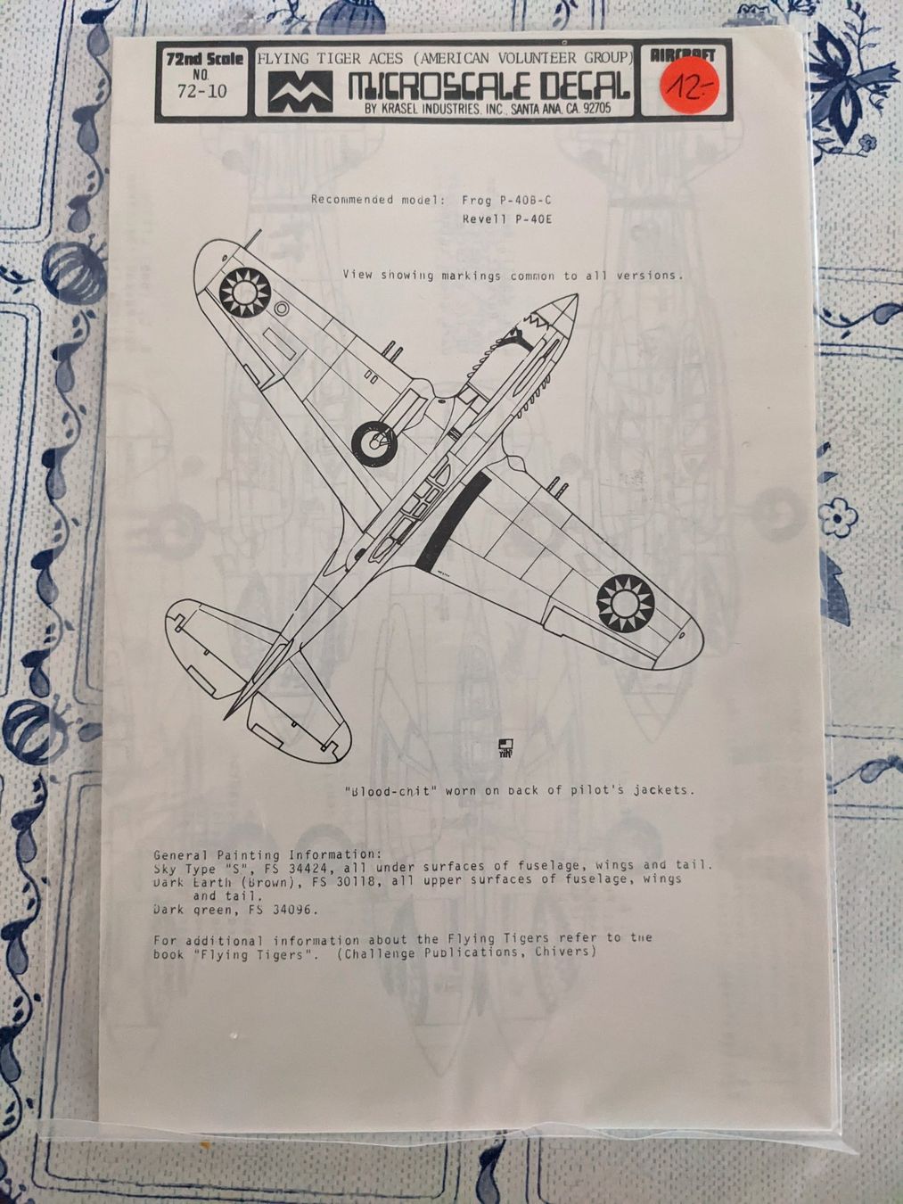 Kit di modellismo & Modellini statici: Microscale Decals Flying Tiger Aces / AVG – Usato da Neuenhof venduto da Abakan