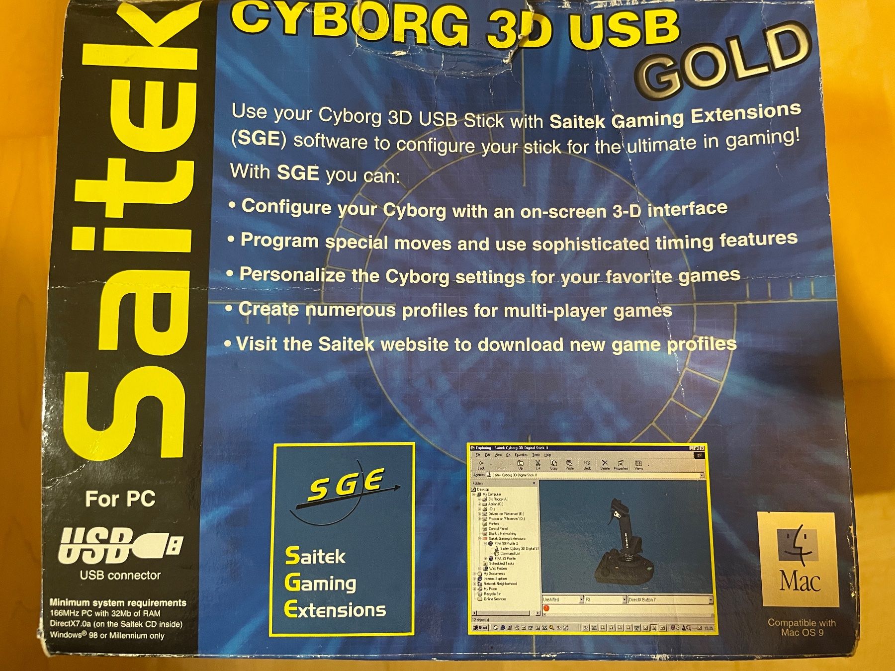Controller: NEU Saitek Joystick 3D USB Gold – Nuovo e nell'imballaggio originale da Winterthur venduto da calbecht 1