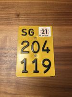 Mofa Nummernschild