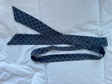 Foulard Ceinture Tommy Hilfiger logo motif bleu viscose