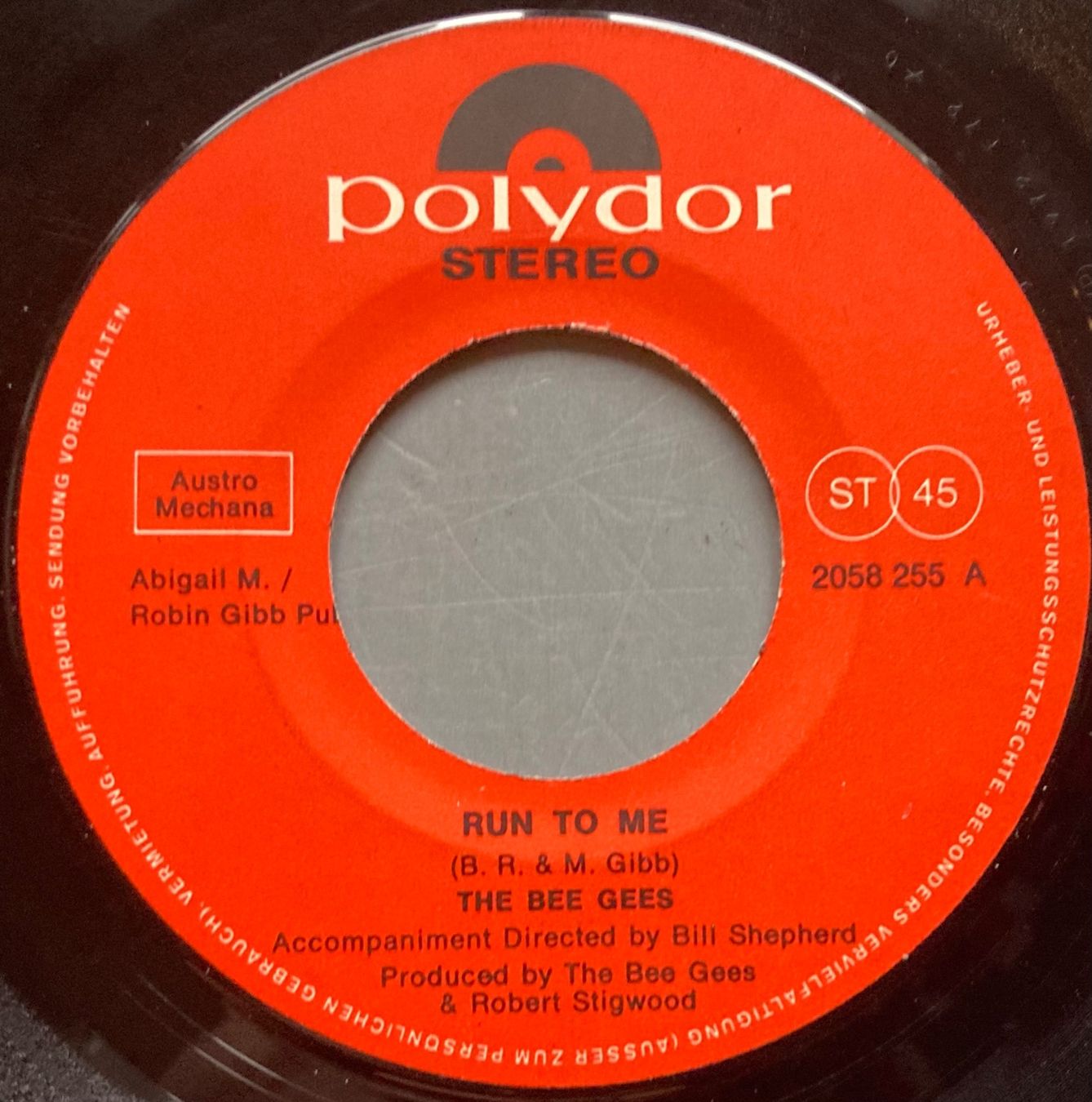 Dischi in vinile: THE BEE GEES - RUN TO ME – Usato da Poliez-Pittet venduto da Newtown-Records 1