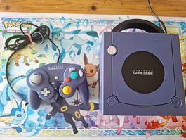 Gamecube Konsole Indigo Lila + Controller + Anleitung