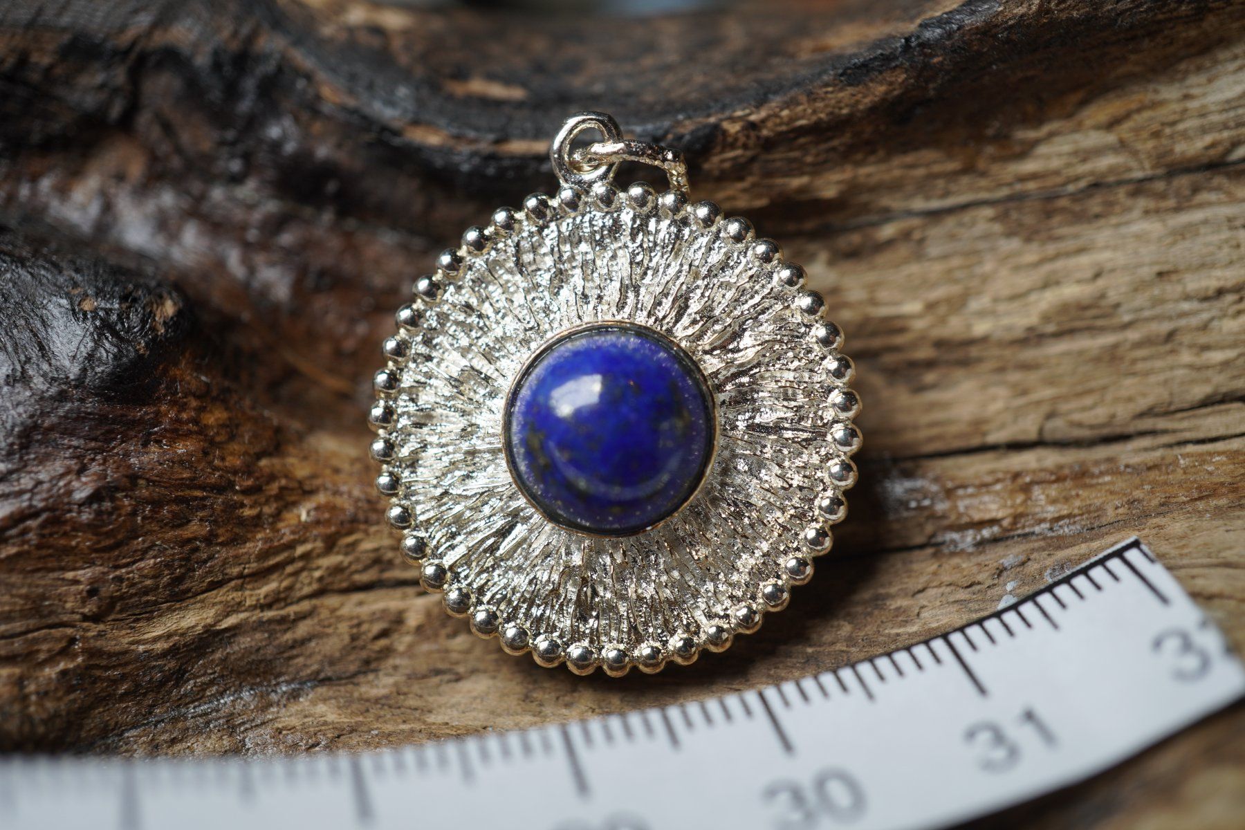Ciondoli: Lapis Lazuli   Rund        Anhänger   925 Silber – Nuovo e nell'imballaggio originale da Balgach venduto da top_silver 1