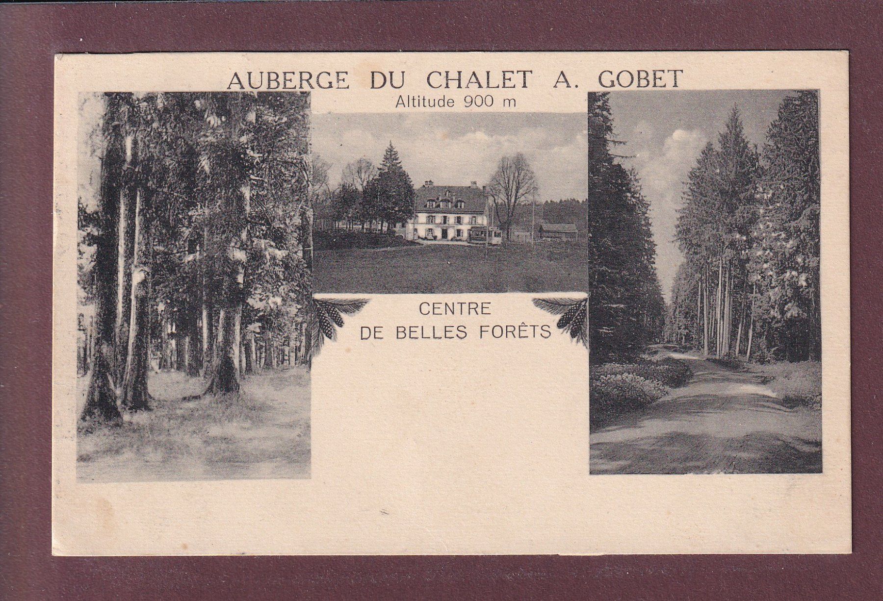 Cartoline postali: Auberge du CHALET A GOBET - 1923 – Usato da Pully venduto da nicecards