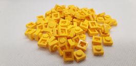 Lego 100 Stk. Plate 1x1 gelb (neu)