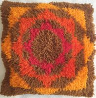 Dekokissen Vintage & Retro 70er Jahre orange, braun & rot