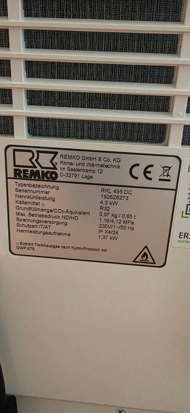 Condizionatori: REMKO Mobiles-Split-Klimagerät  RKL 495 DC Weiss – Usato da Habsburg venduto da easbrg 5